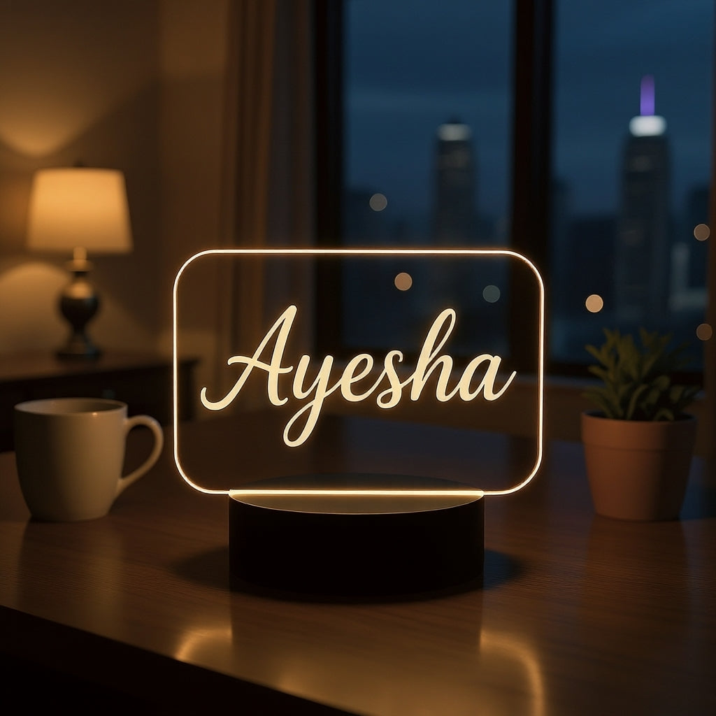 Avighna Personalized Name 3D LED Night Lamp