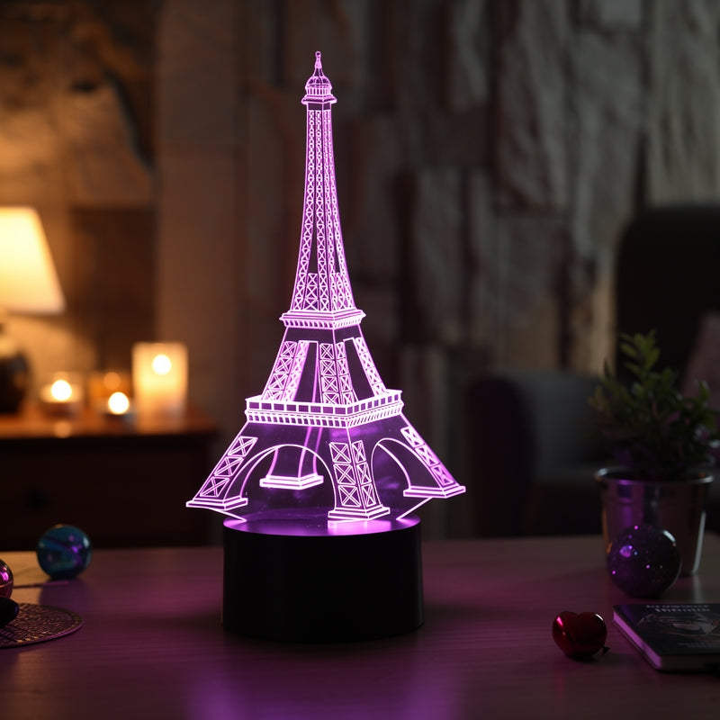 Eiffel Tower Acrylic 3D Illusion Lamp