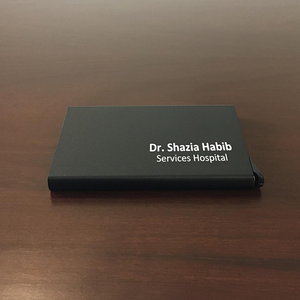 Pop-up Cards Holder Name Engraved With RFID