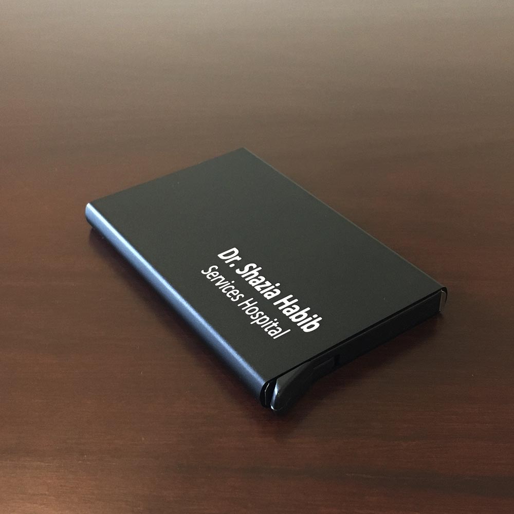 Pop-up Cards Holder Name Engraved With RFID