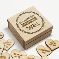 10 Reasons Why I Love You Personalised Box, Anniversary Gift Idea - My Art