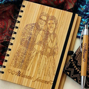 CUSTOMIZE YOUR OWN WOODEN NOTEBOOK WITH PEN - My Art