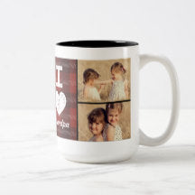 Vintage Heart Custom Photo Mug - My Art